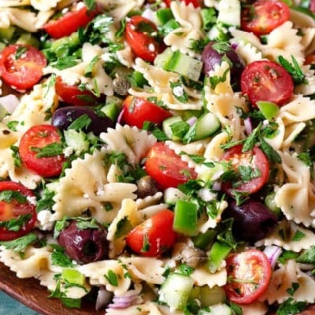 Greek Pasta Salad.