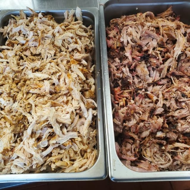 Pulled Pork & Pulled Chicken.