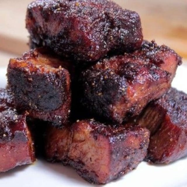 Smoked Burnt Ends Platter.